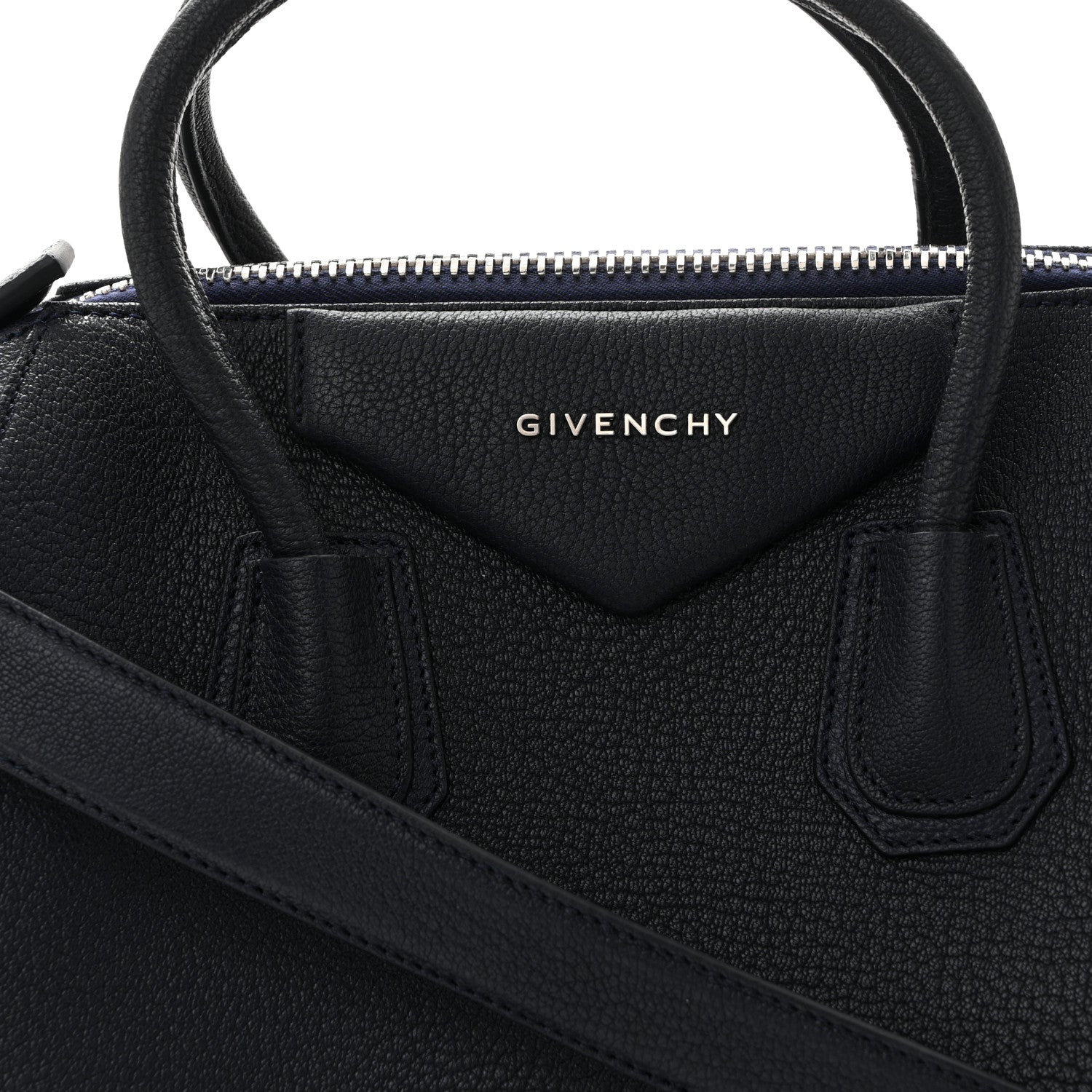 Givenchy Sugar Goatskin Medium Antigona Night Blue 8 of 11