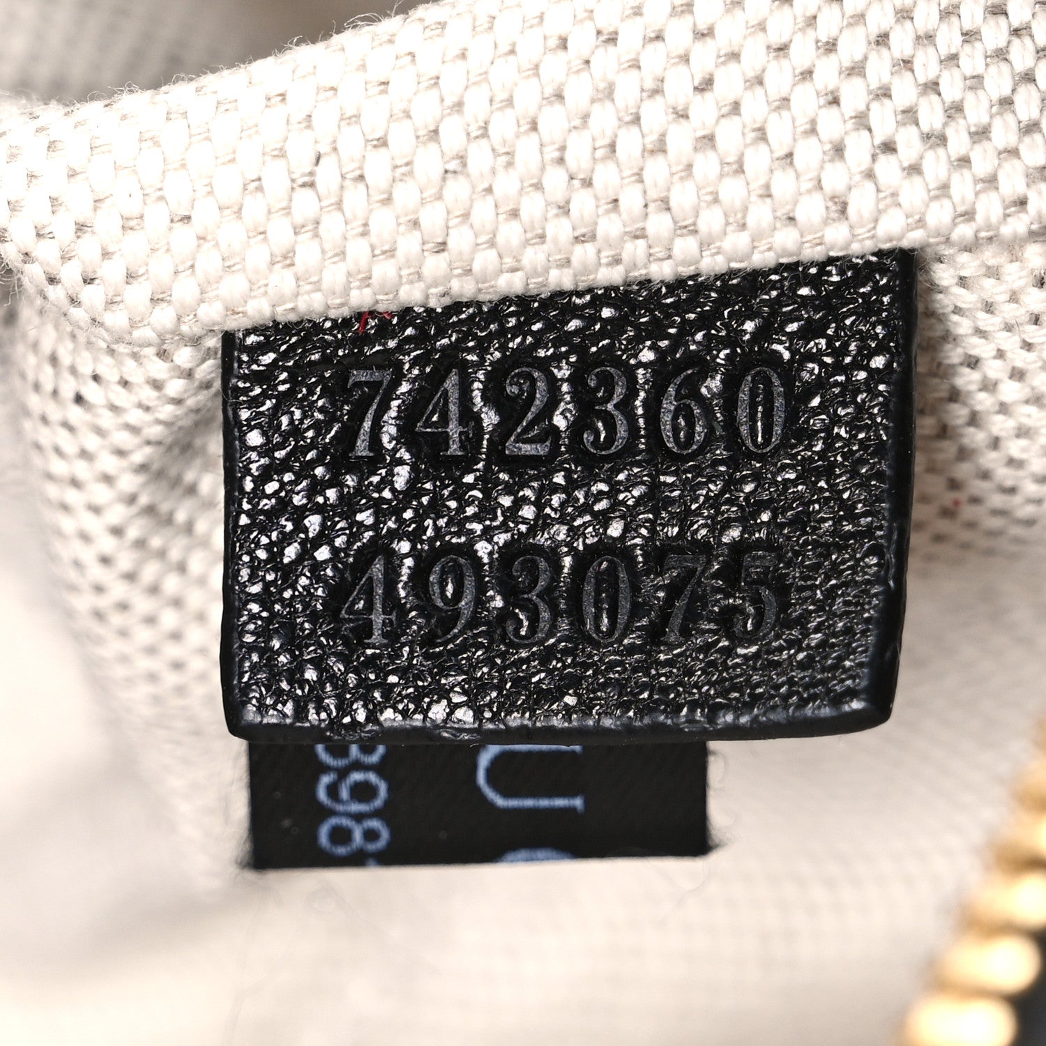 Gucci Sakai Be Green Calfskin Diagonal Stitched Small Blondie Shoulder Bag Black 7 of 10