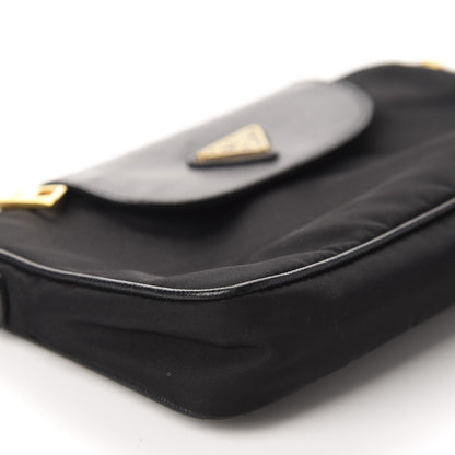Prada Tessuto Nylon Saffiano Crossbody Bag Black 6 of 11
