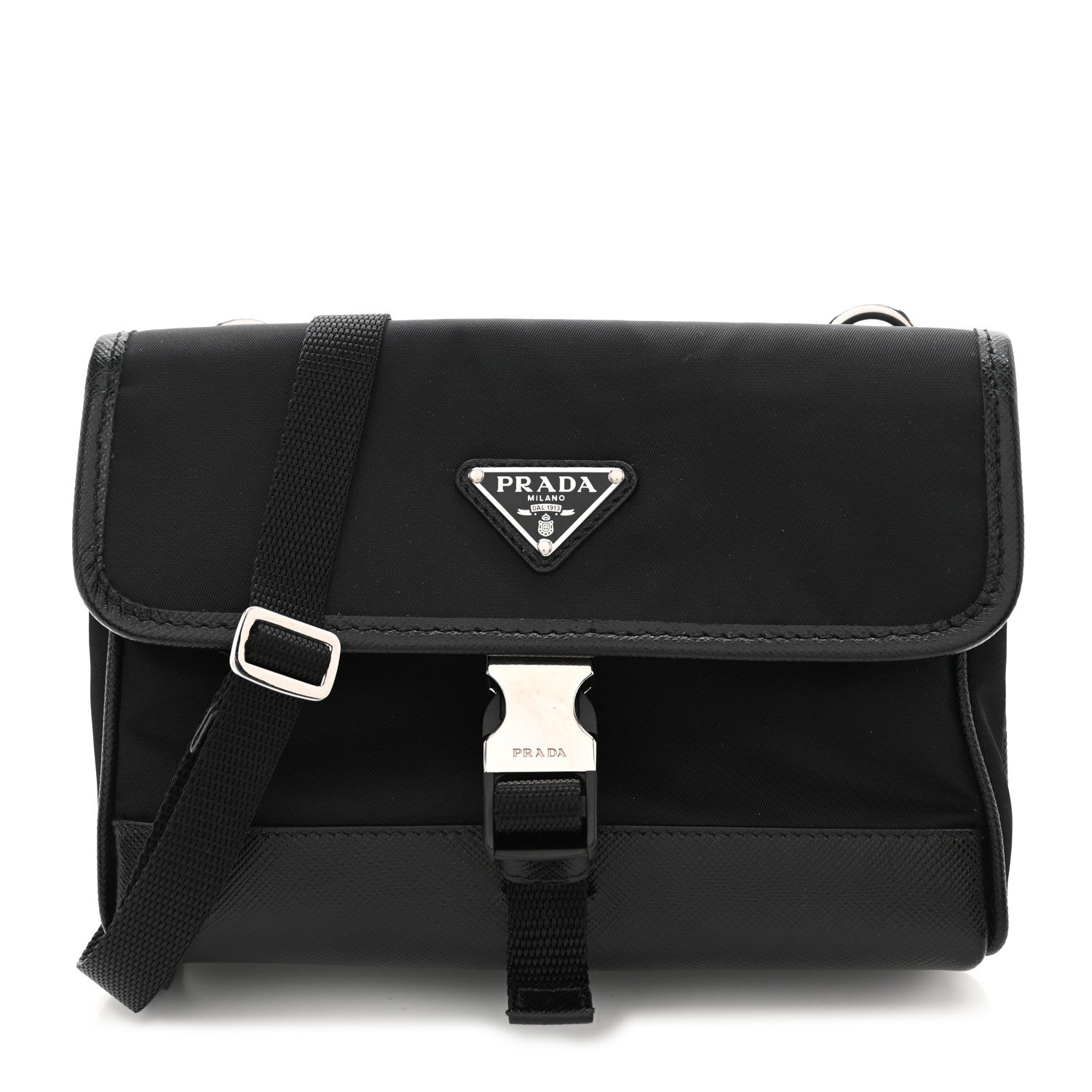 Prada Re-Nylon Saffiano Smartphone Case Crossbody Black 1 of 9