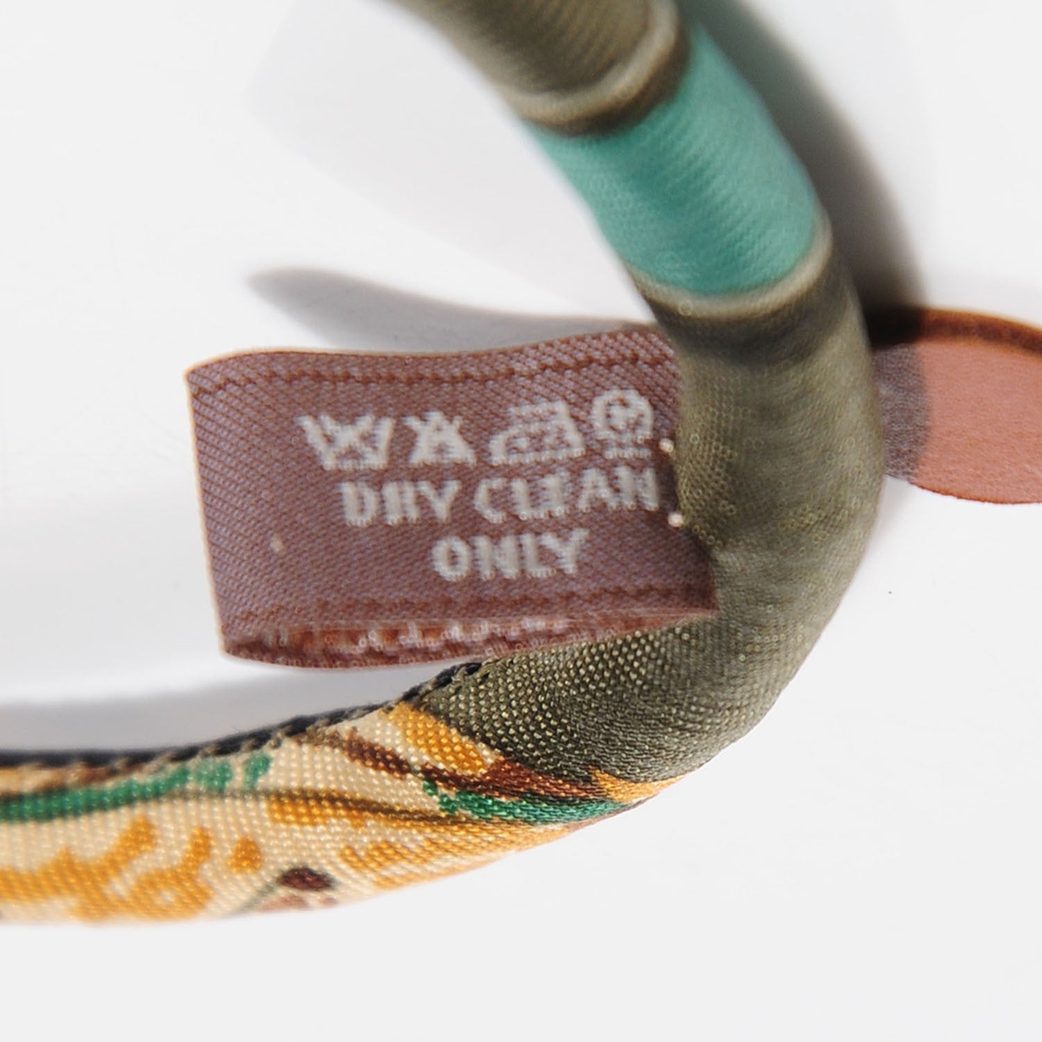 Hermes Silk Collier En Soie Petit H Necklace 5 of 6