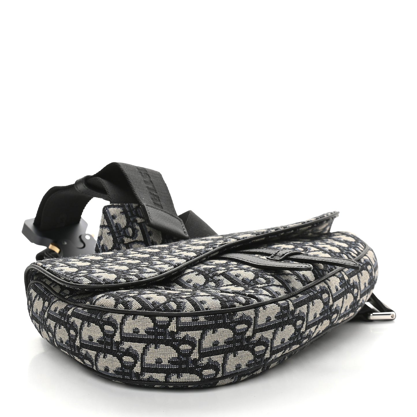Oblique Mens Saddle Bag Blue