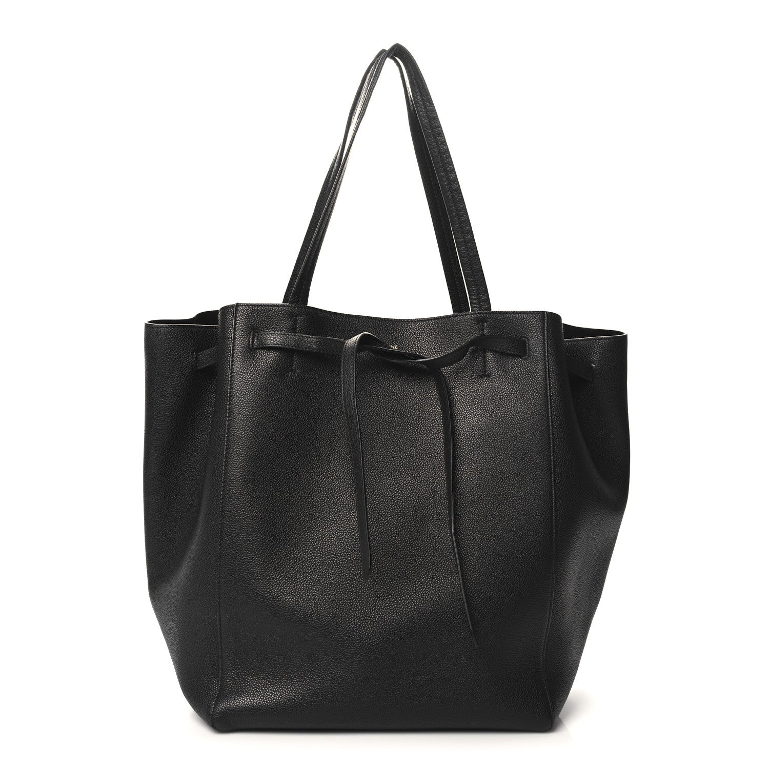 Celine Soft Grained Calfskin Small Belt Cabas Phantom Black 1 of 10