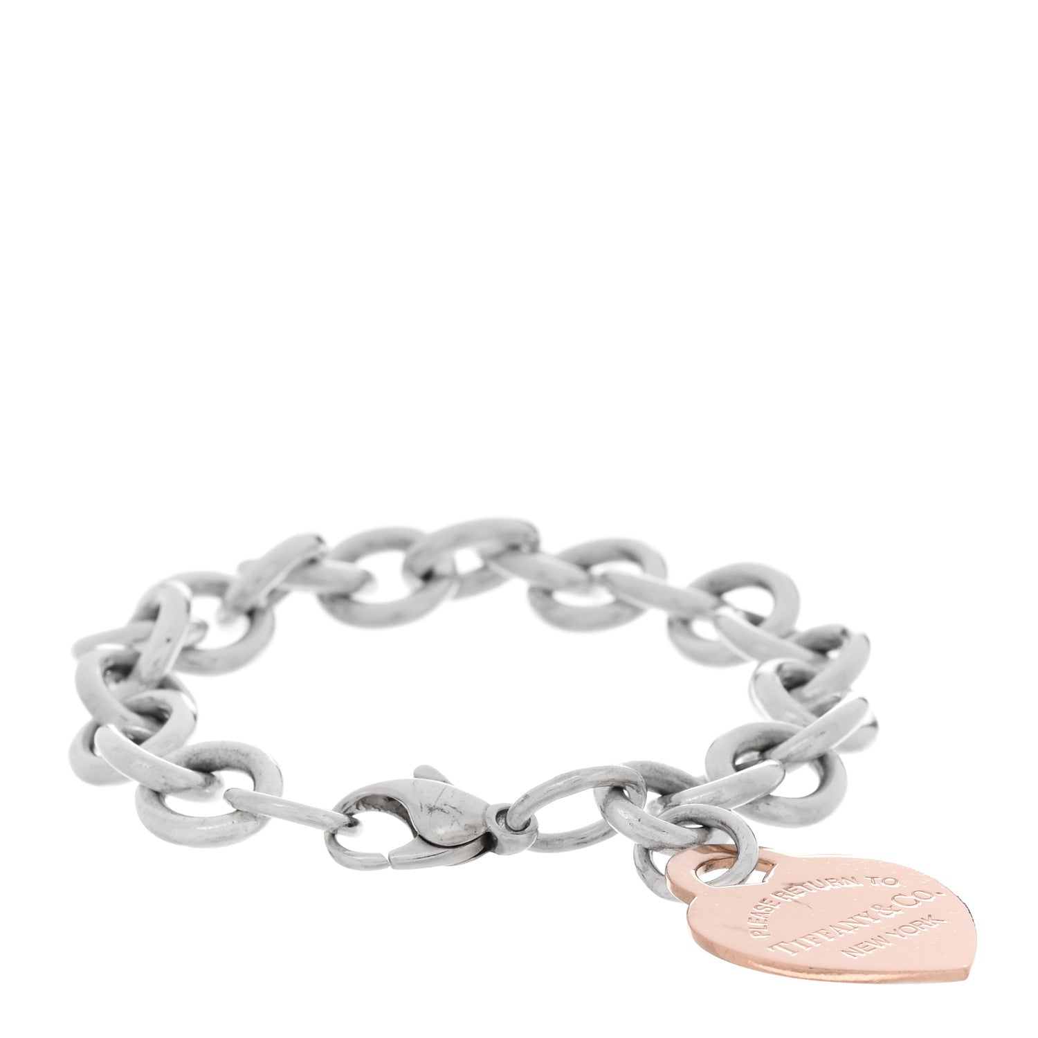 Tiffany Sterling Silver Rubedo Return To Tiffany Heart Tag