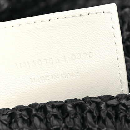 Saint Laurent Raffia Rive Gauche Tote Black 7 of 10