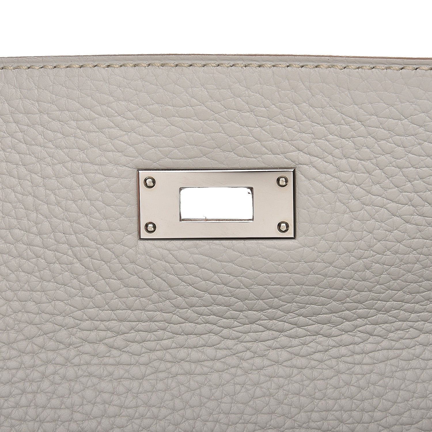 Hermes Taurillon Clemence Kelly Retourne 32 Gris Perle 22 of 33