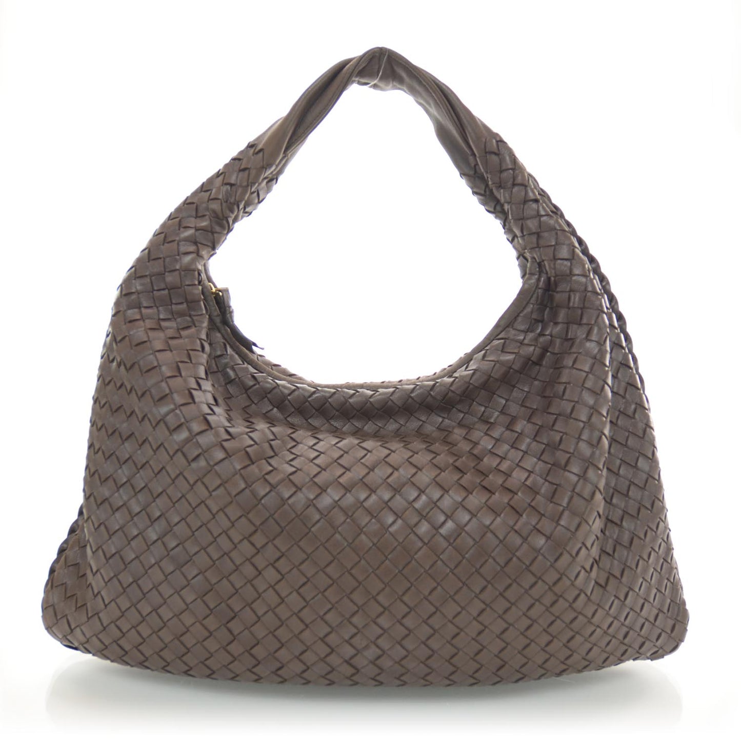 Nappa Intrecciato Medium Veneta Hobo Ebano