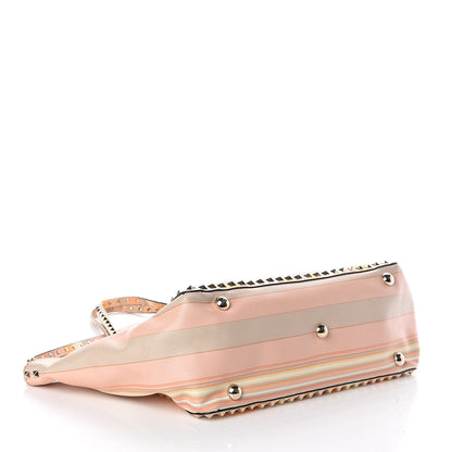 Valentino Garavani Vitello Native Couture 1975 Medium Rockstud Tote Mandarin Sorbet 5 of 9