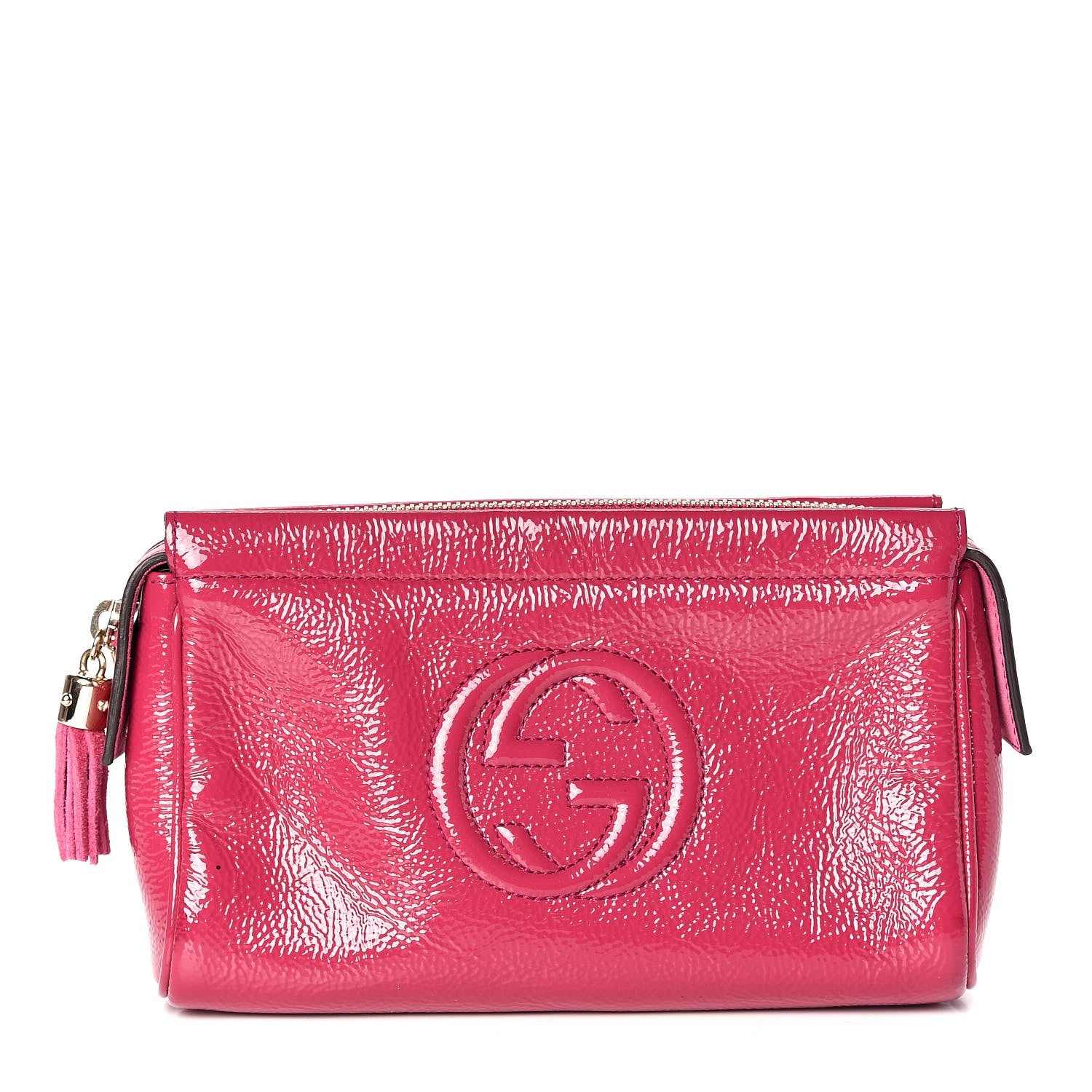 Gucci Soft Patent Soho Cosmetic Case Bright Bougainvillea 1 of 9