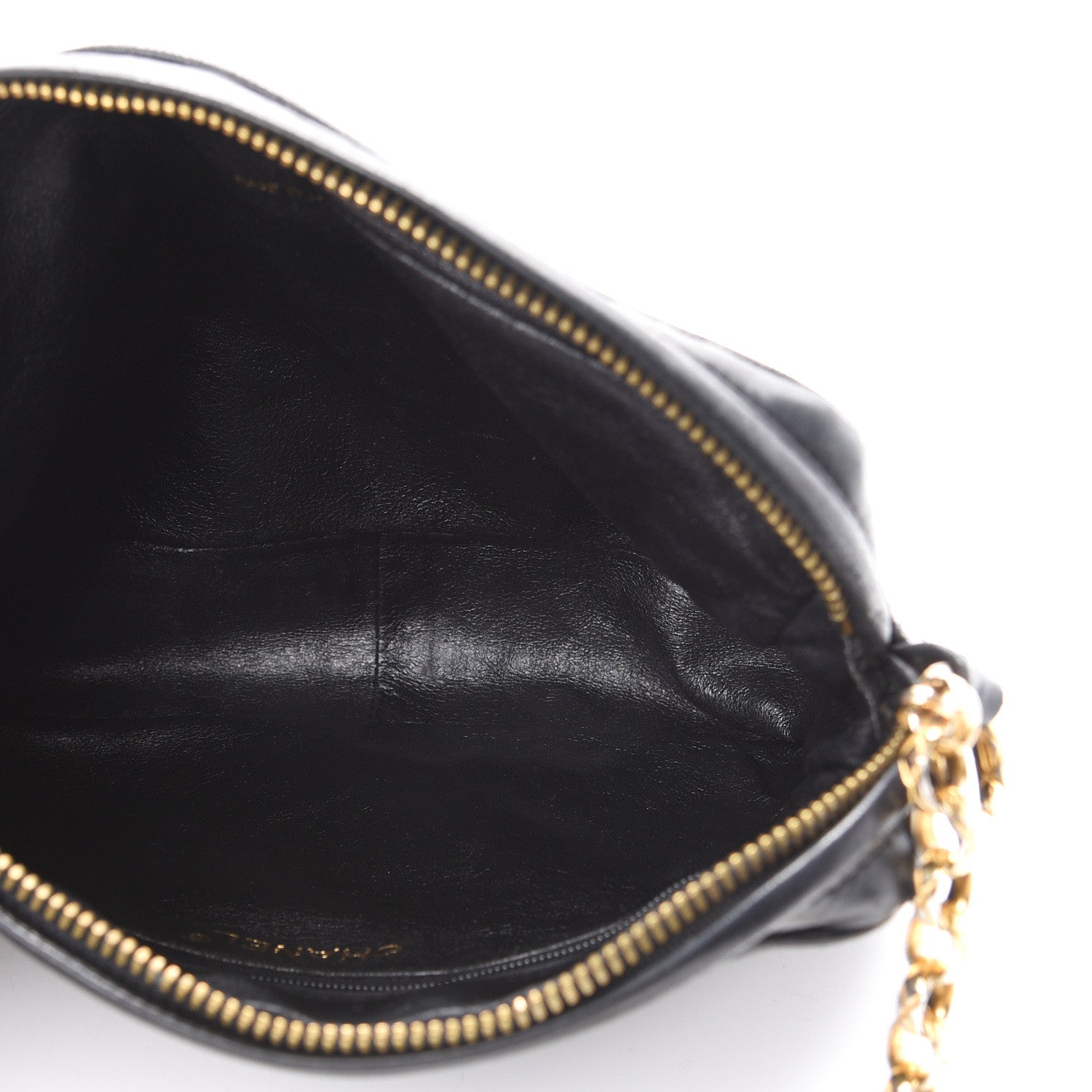 Chanel Lambskin Quilted CC Tassel Camera Case Black 4 of 11
