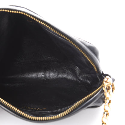 Chanel Lambskin Quilted CC Tassel Camera Case Black 4 of 11