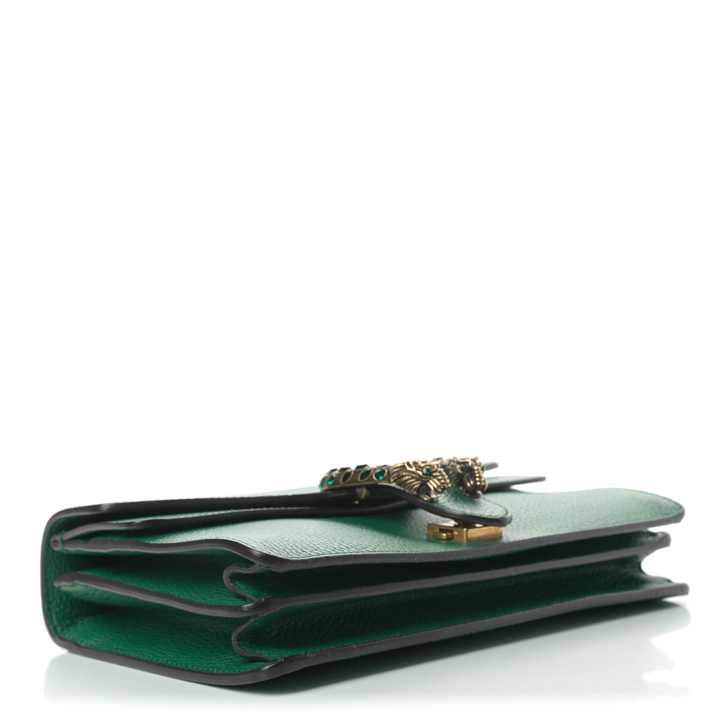 Gucci Pebbled Calfskin Small Dionysus Shoulder Bag Emerald 4 of 10