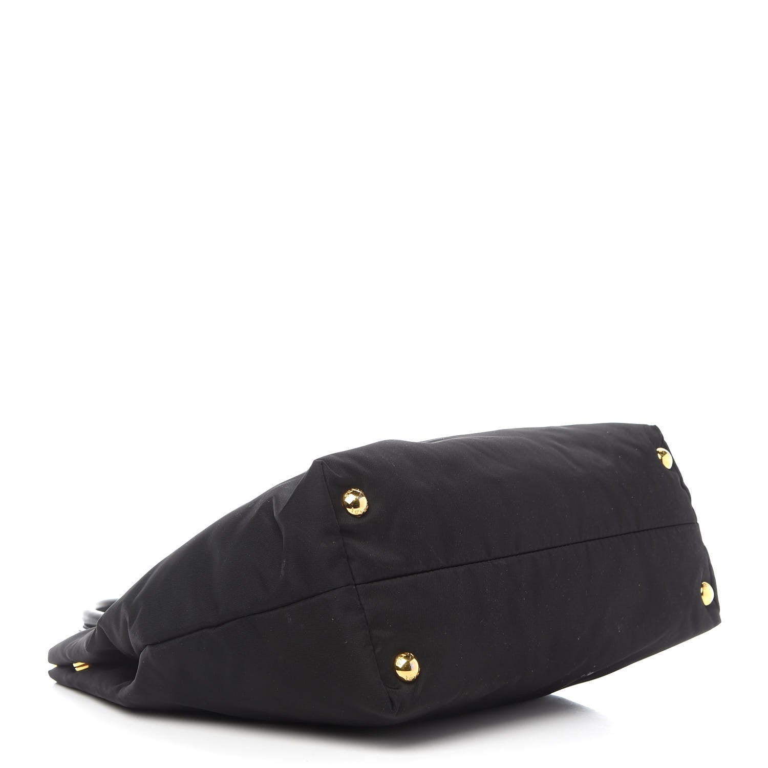 Prada Tessuto Nylon Soft Calf Tote Black 3 of 12