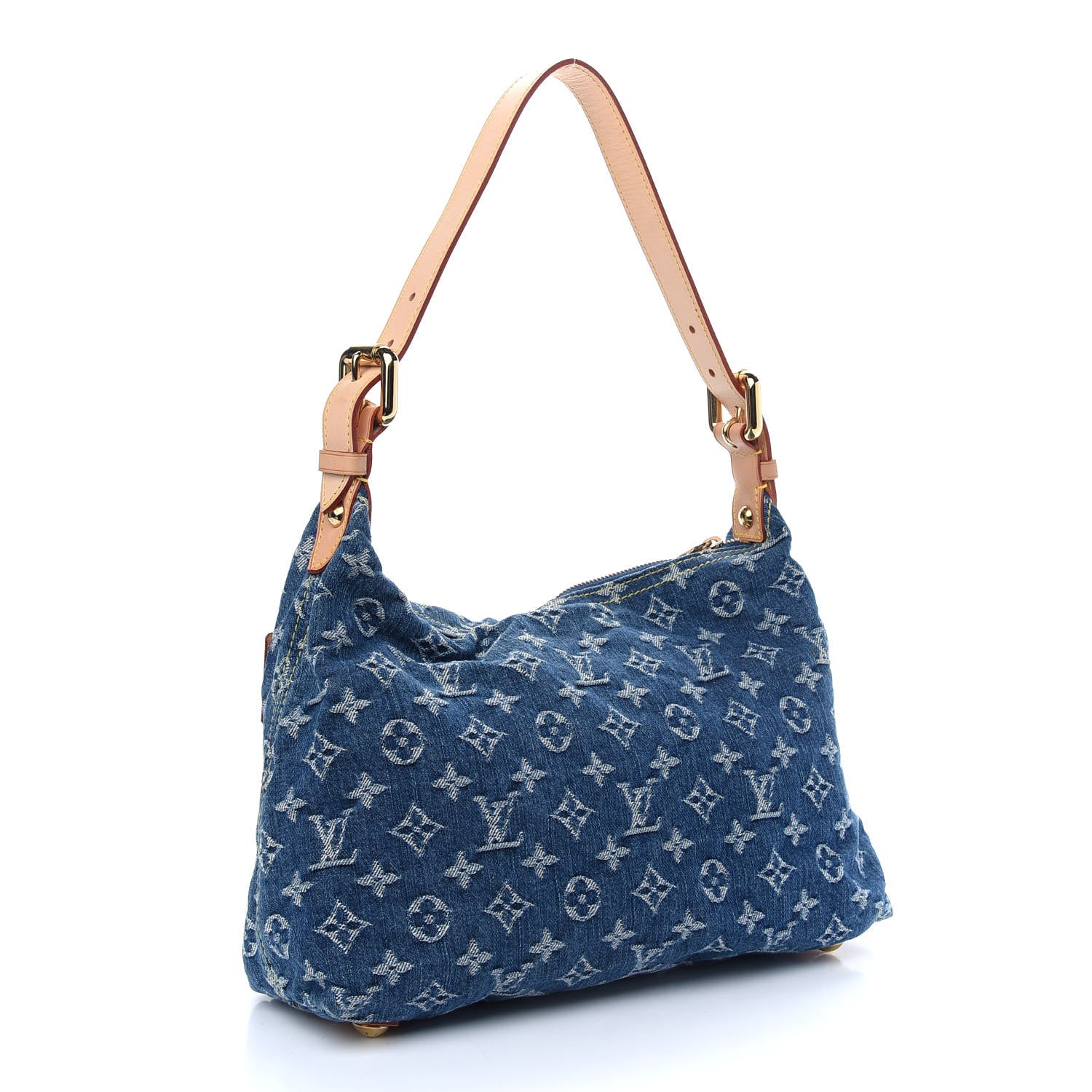 Louis Vuitton Monogram Denim Baggy PM Blue 3 of 8