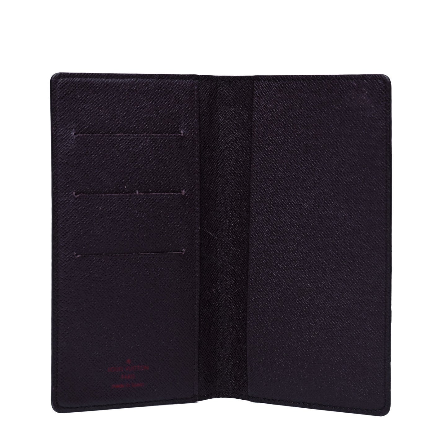 Damier Ebene Checkbook Cover Wallet