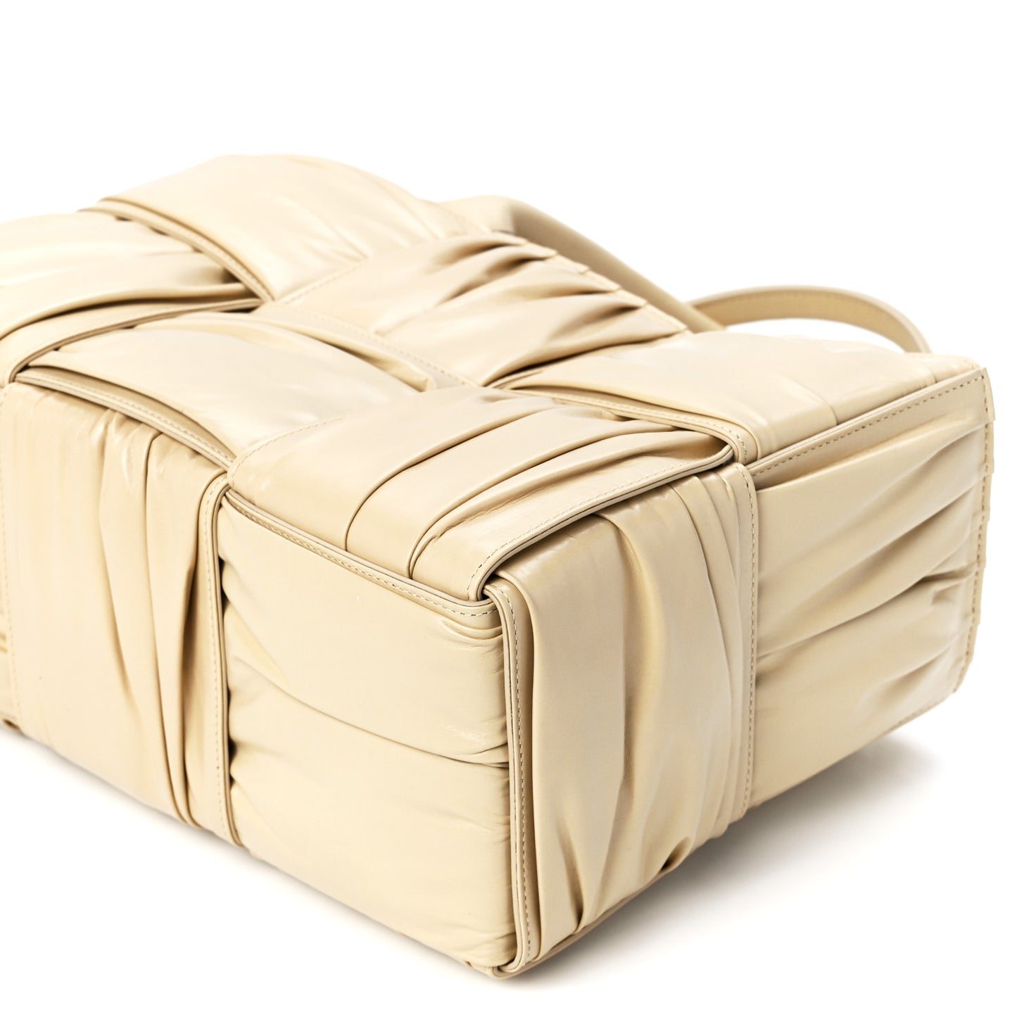 Foulard Intrecciato Pleated Medium Arco Tote Porridge