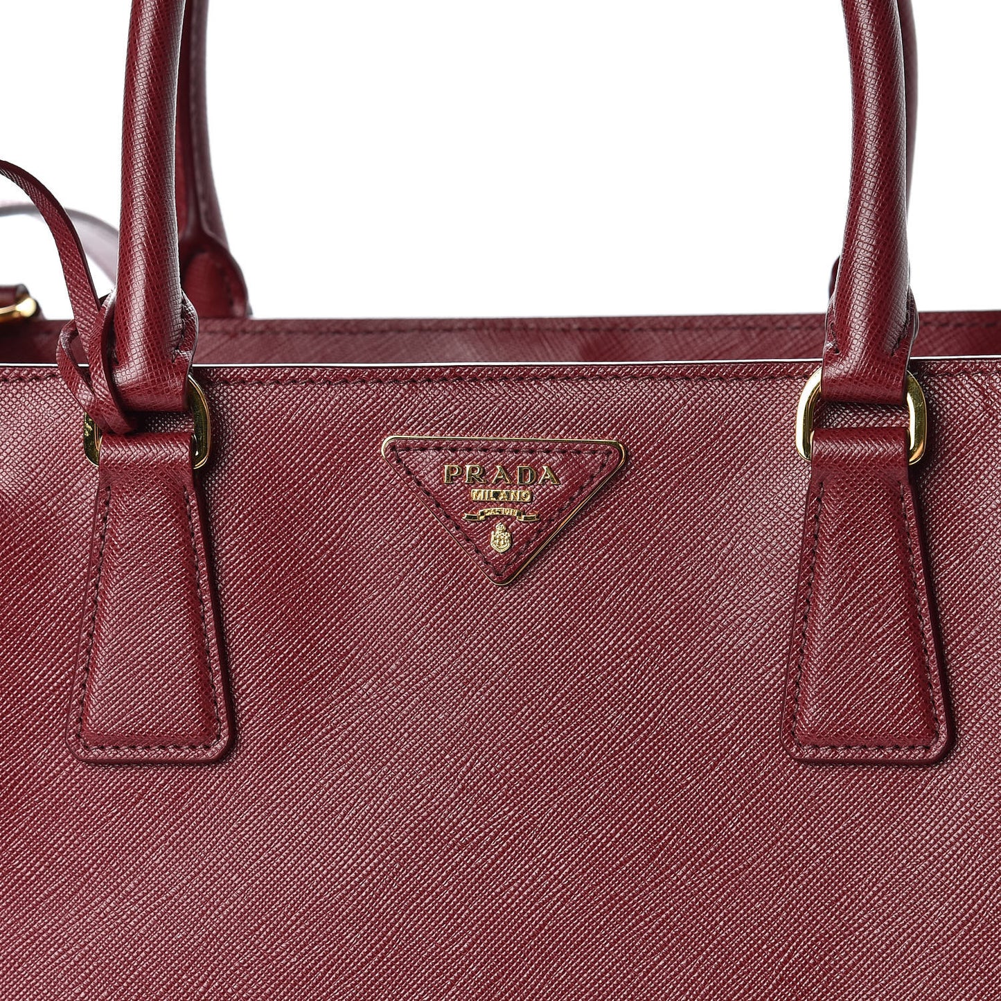 Saffiano Lux Medium Tote Cherry