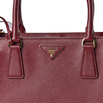 Prada Saffiano Lux Medium Tote Cherry 9 of 13