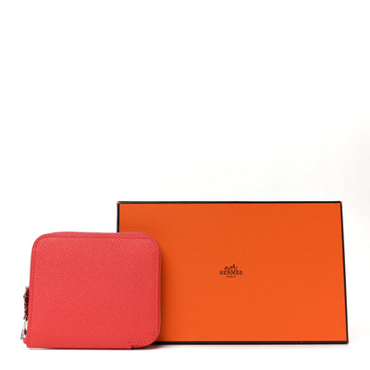 Hermes Epsom Silk'In Compact Wallet Rose Jaipur 9 of 9