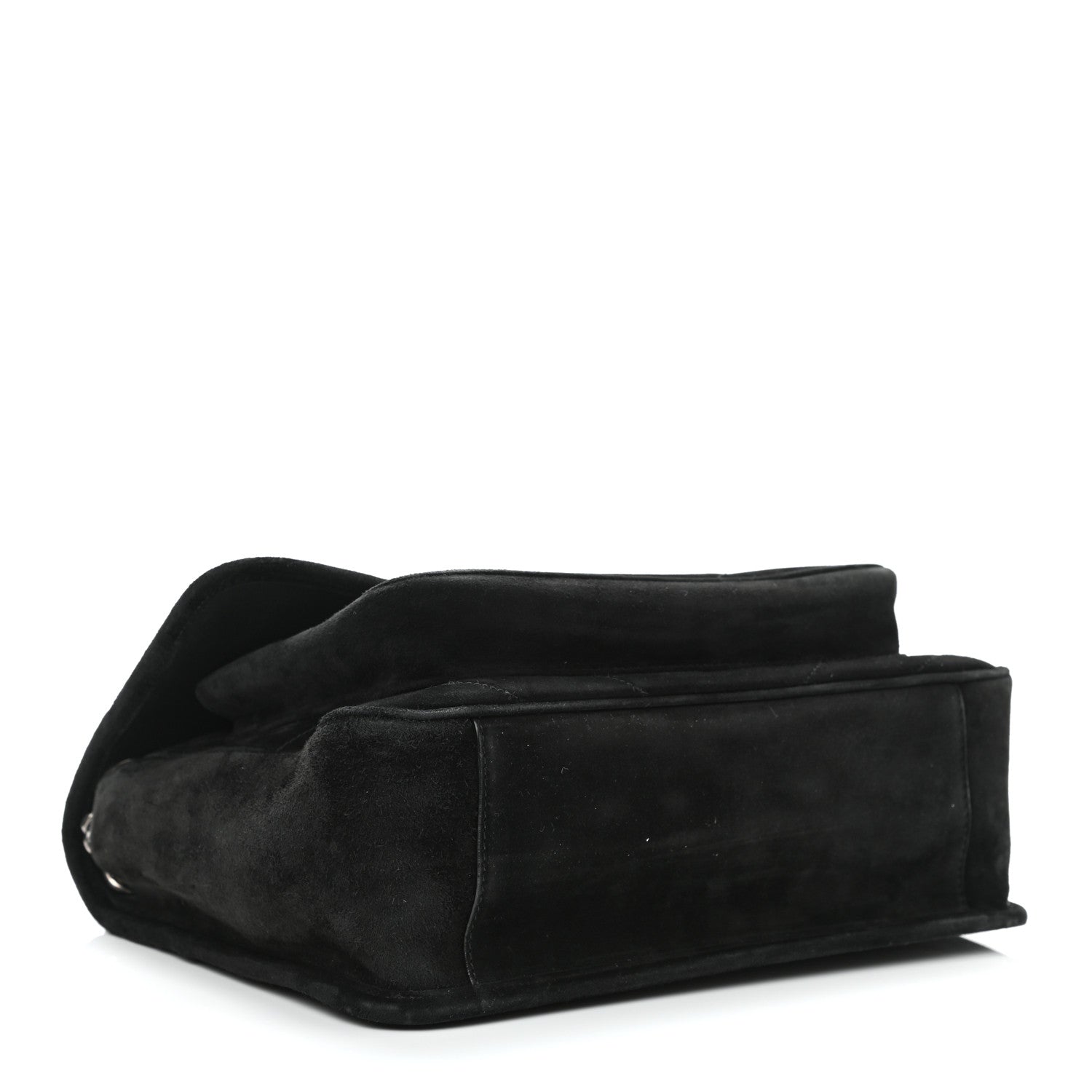Saint Laurent Suede Monogram Medium Niki Chain Satchel Black 3 of 9