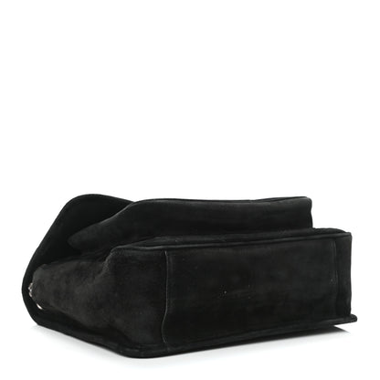 Saint Laurent Suede Monogram Medium Niki Chain Satchel Black 3 of 9