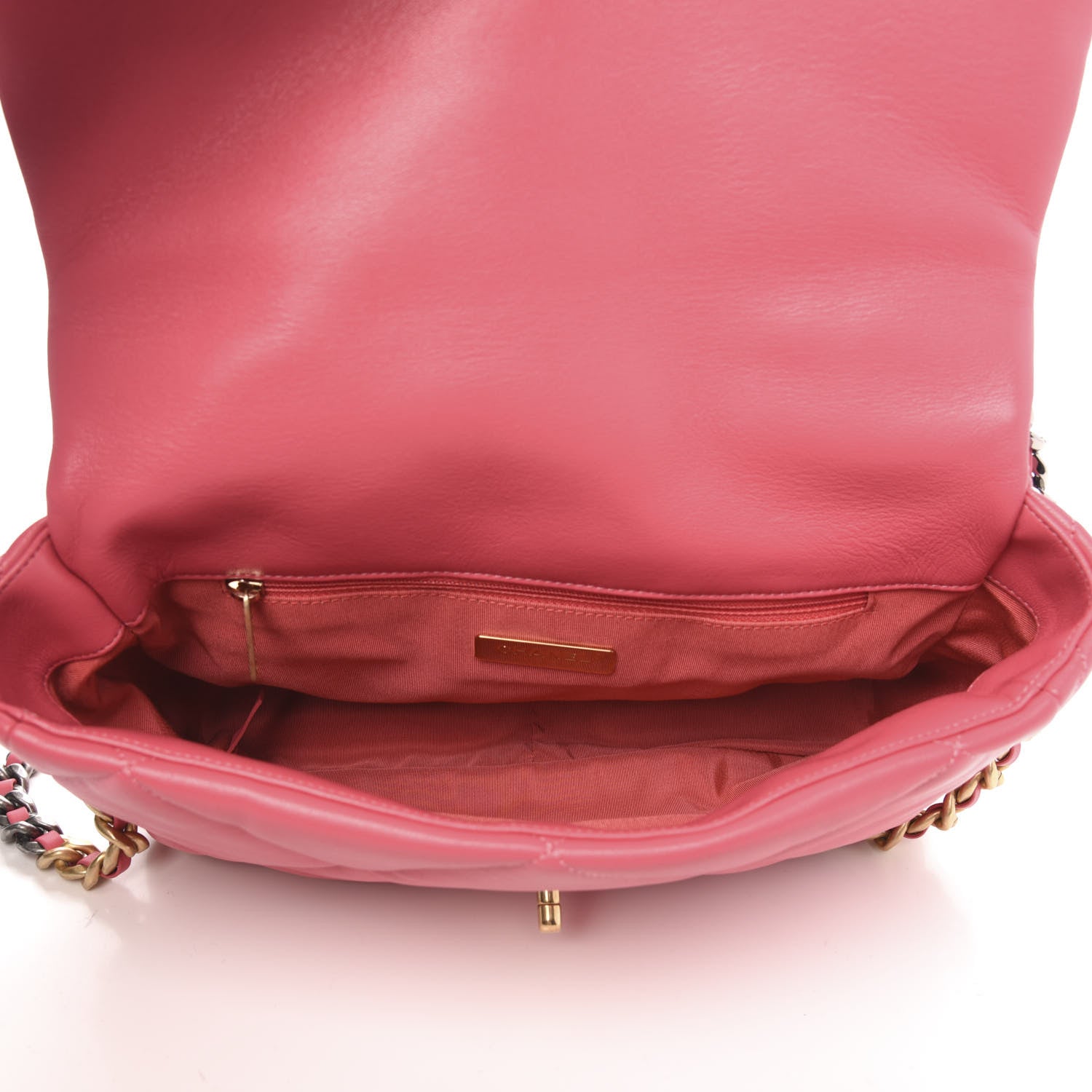 Chanel Goatskin Quilted Large 19 Flap Pink 5 of 11