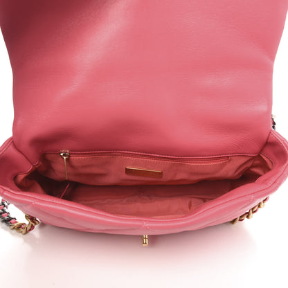 Chanel Goatskin Quilted Large 19 Flap Pink 5 of 11
