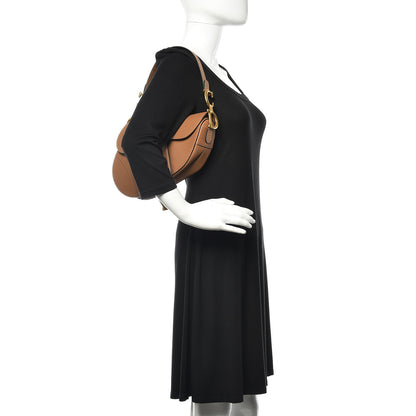 Christian Dior Grained Calfskin Saddle Bag Camello 2 of 11