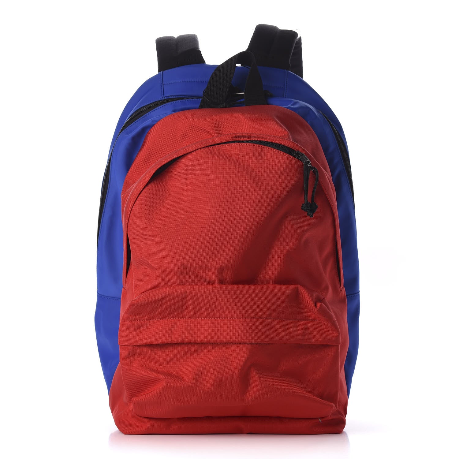 Balenciaga Nylon Logo Embroidered Double Pack Backpack Red Blue 1 of 8