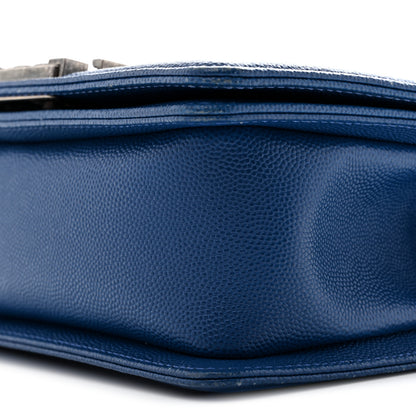 Chanel Caviar Quilted Small Boy Flap Dark Blue 8 of 13