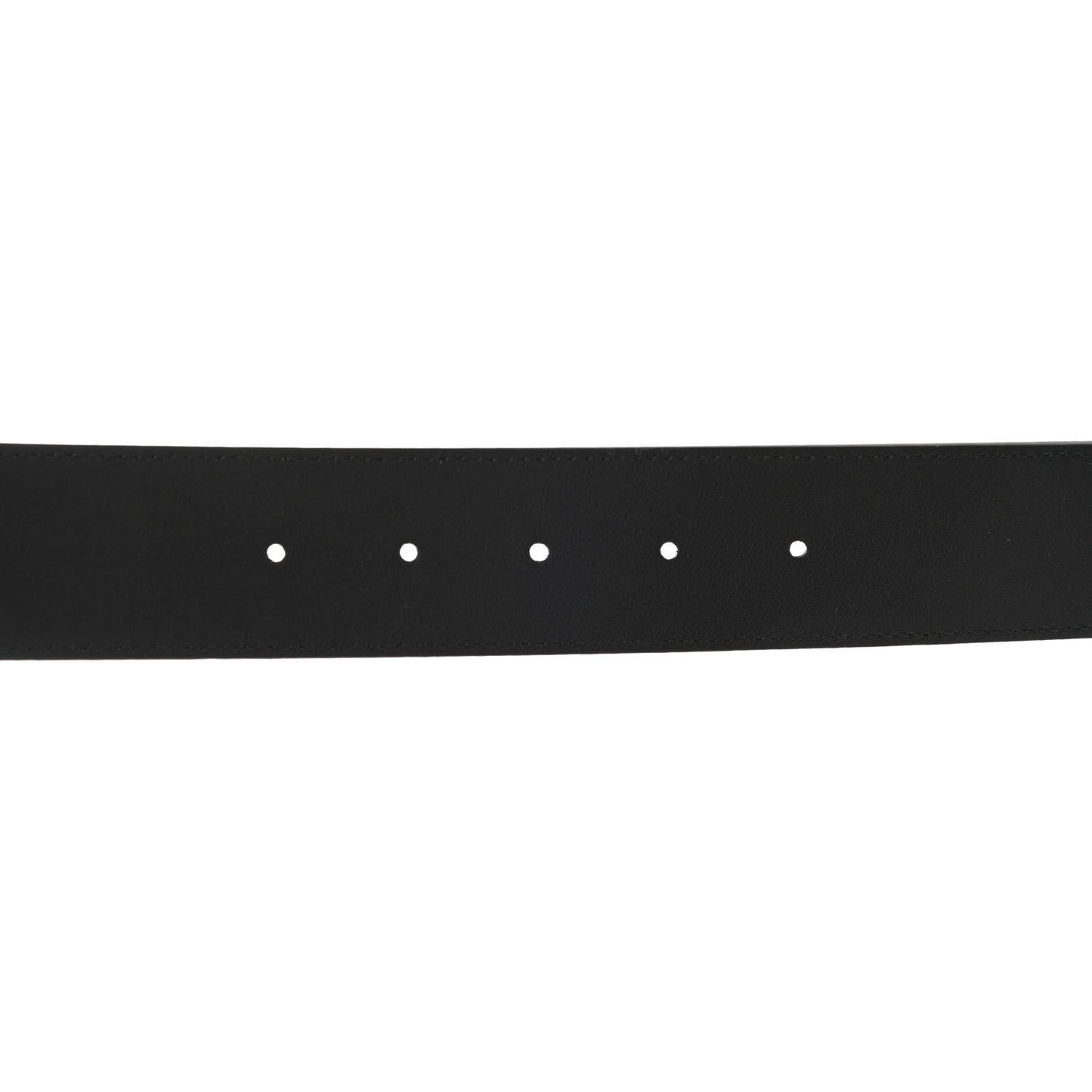 Textured Dollar Calfskin Nickel Double G 40mm Belt 105 42 Black