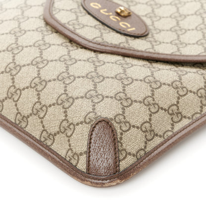 Gucci GG Supreme Monogram Web Medium Neo Vintage Flap Messenger Bag Beige New Acero 11 of 11