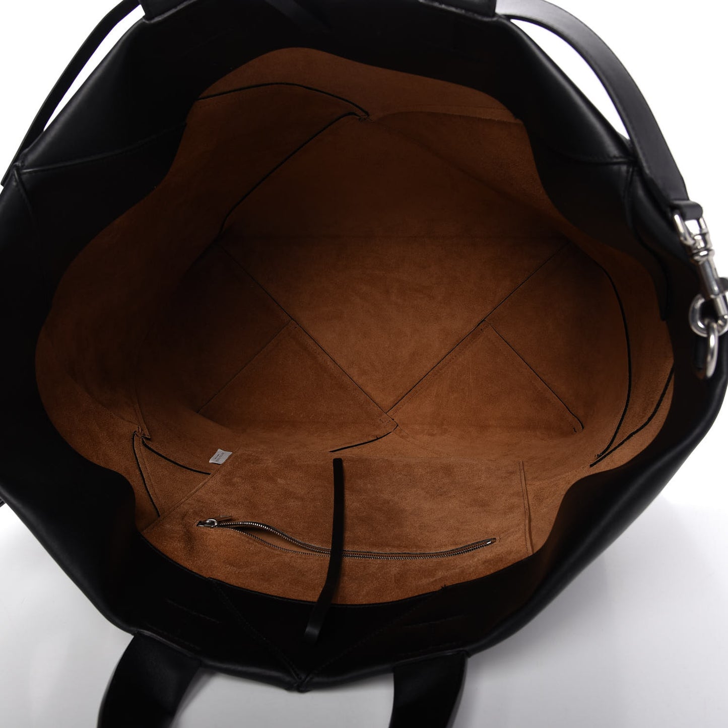Butter Calfskin Patchwork Tote Black