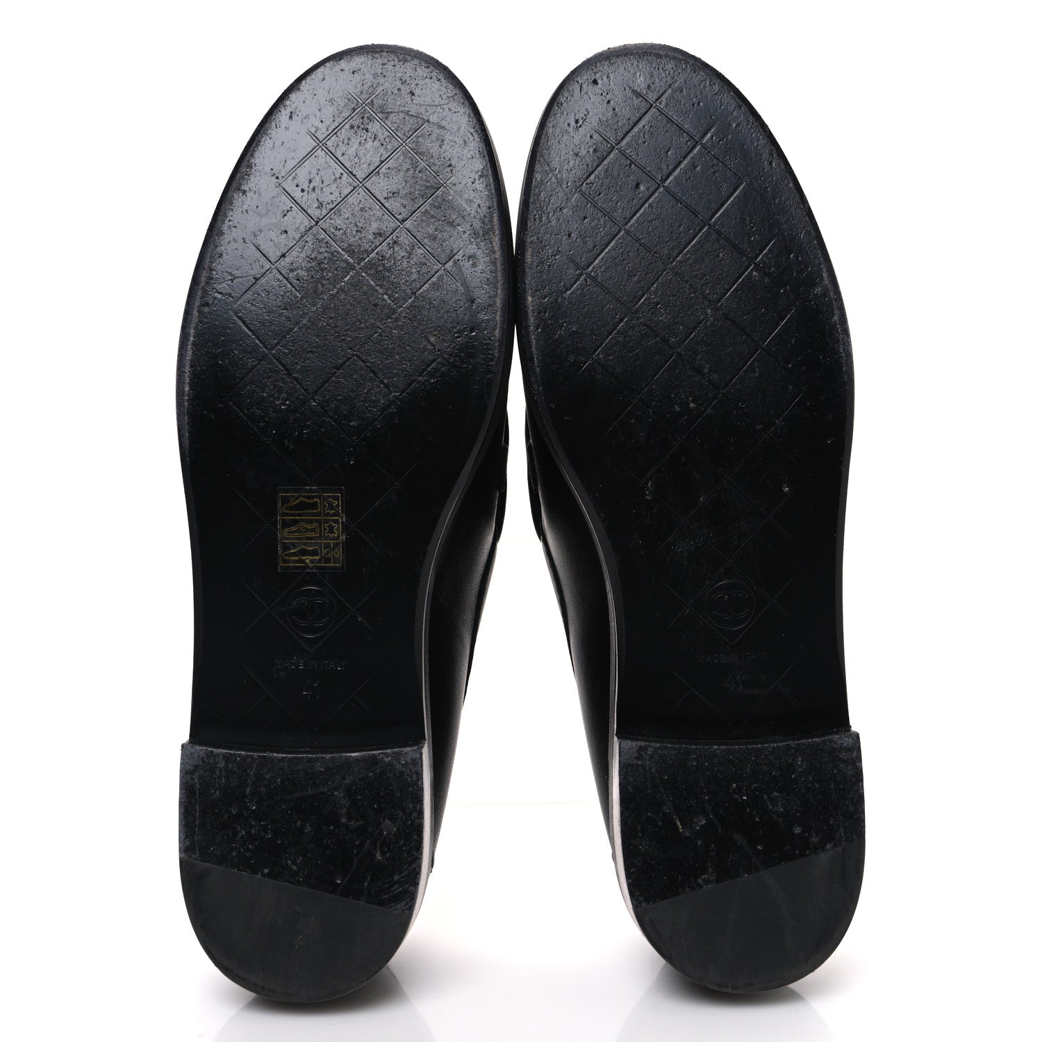 Chanel Lambskin Quilted CC Turnlock Loafers 41 Black 7 of 11