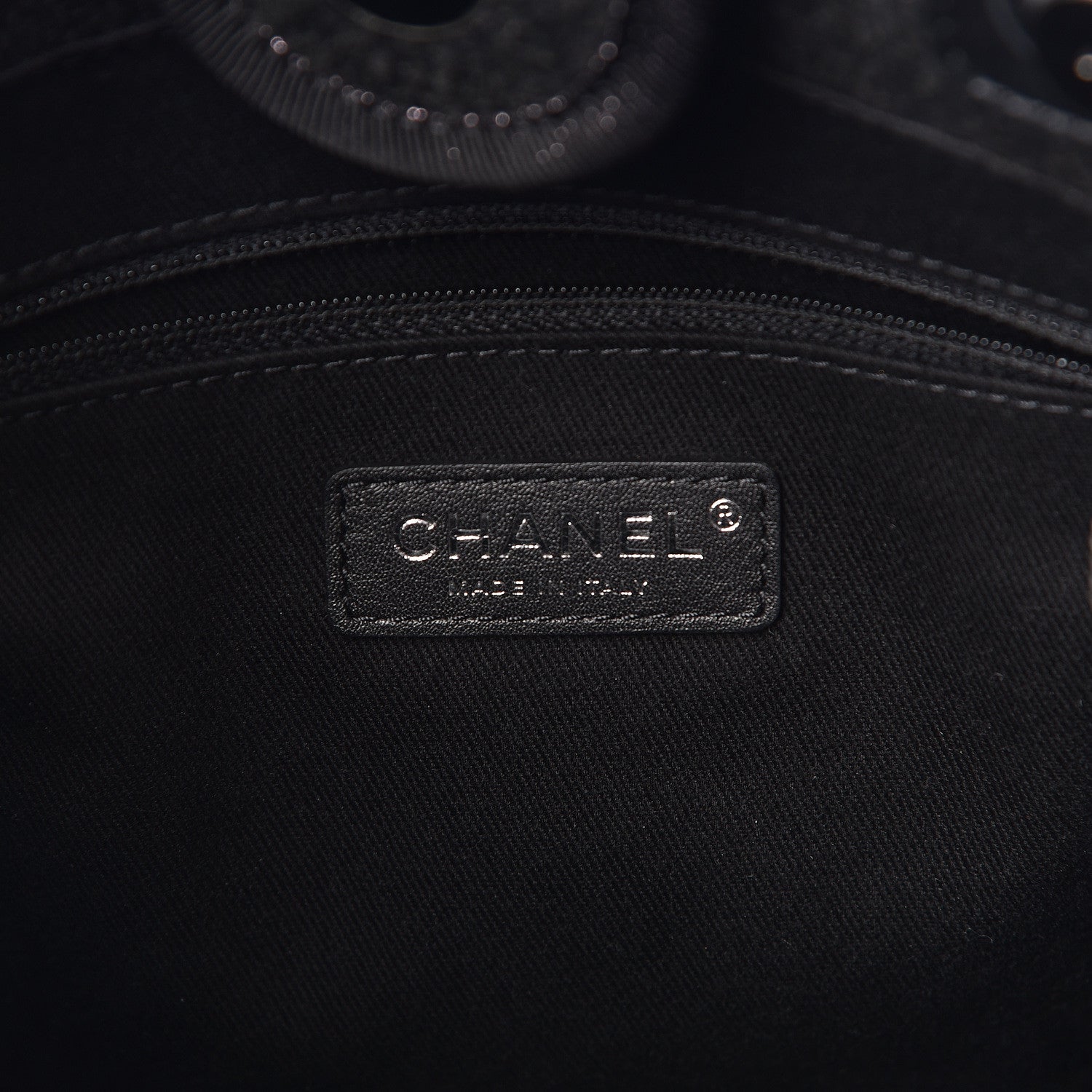 Chanel Lurex Boucle Mini Deauville Tote Black 6 of 10