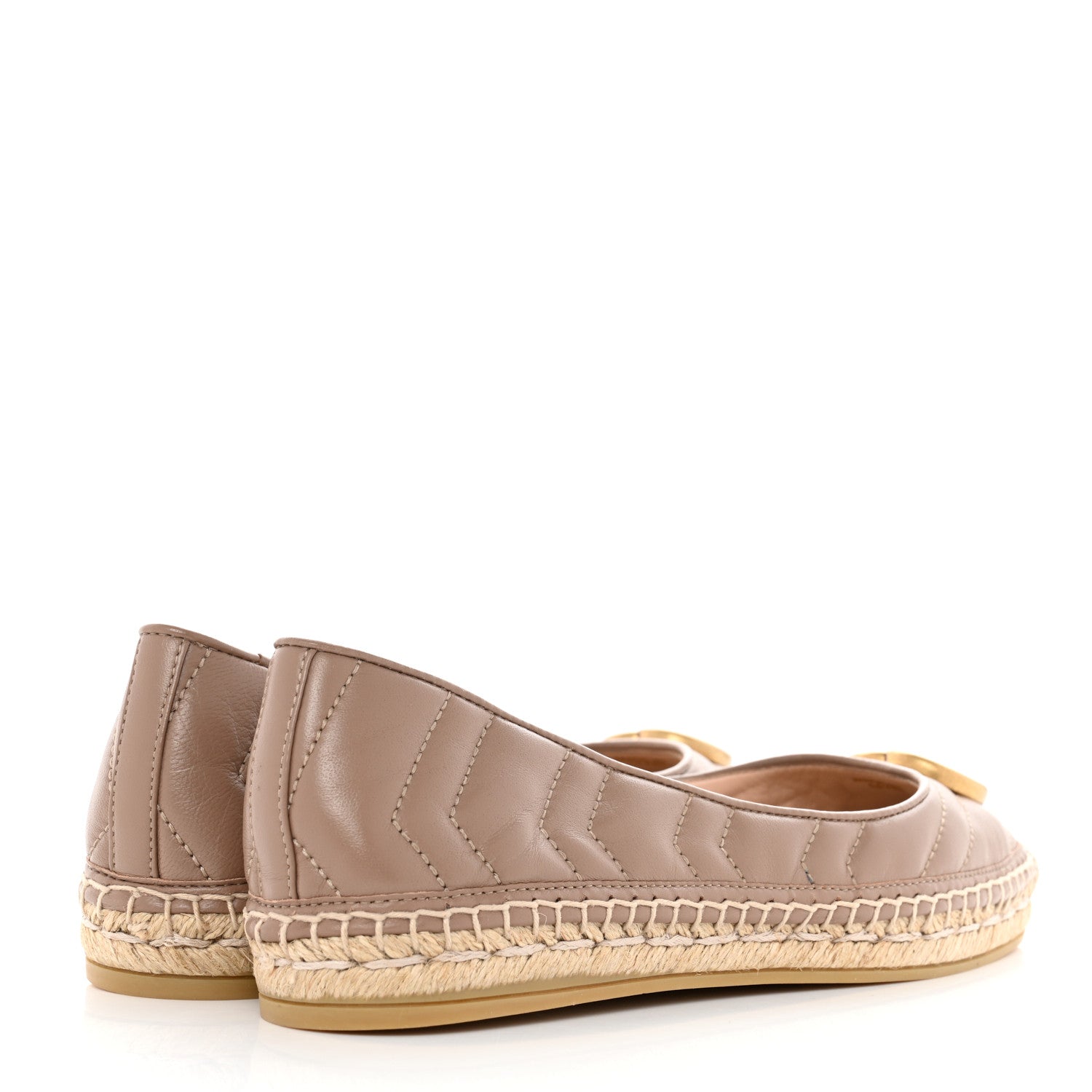 Gucci Nappa Matelasse GG Marmont Espadrilles 37 Porcelain Rose 4 of 9
