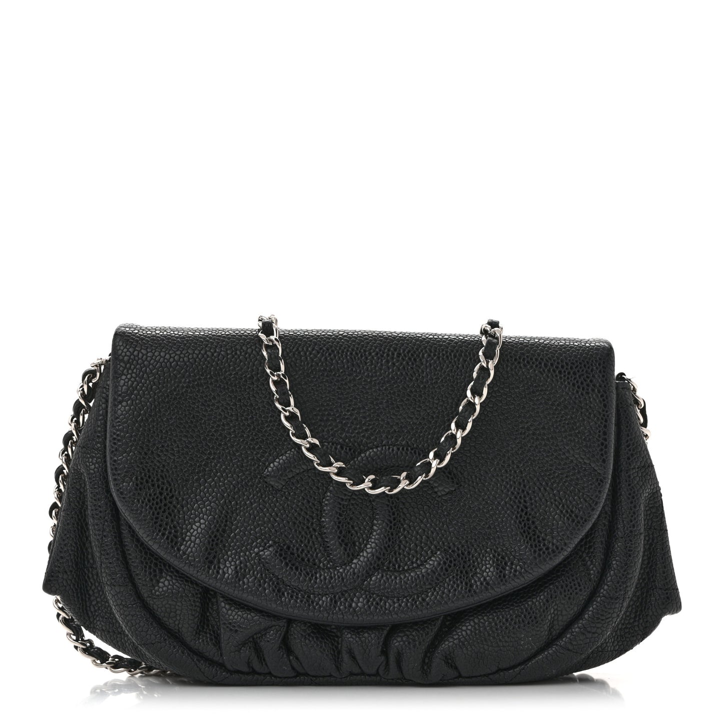 Caviar Half Moon Wallet On Chain WOC Black