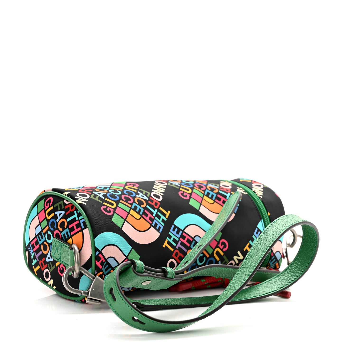 X THE NORTH FACE Econyl Nylon Barrel Shoulder Bag Black Multicolor