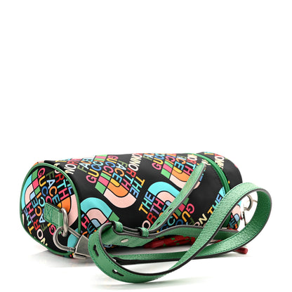 Gucci X THE NORTH FACE Econyl Nylon Barrel Shoulder Bag Black Multicolor 3 of 11