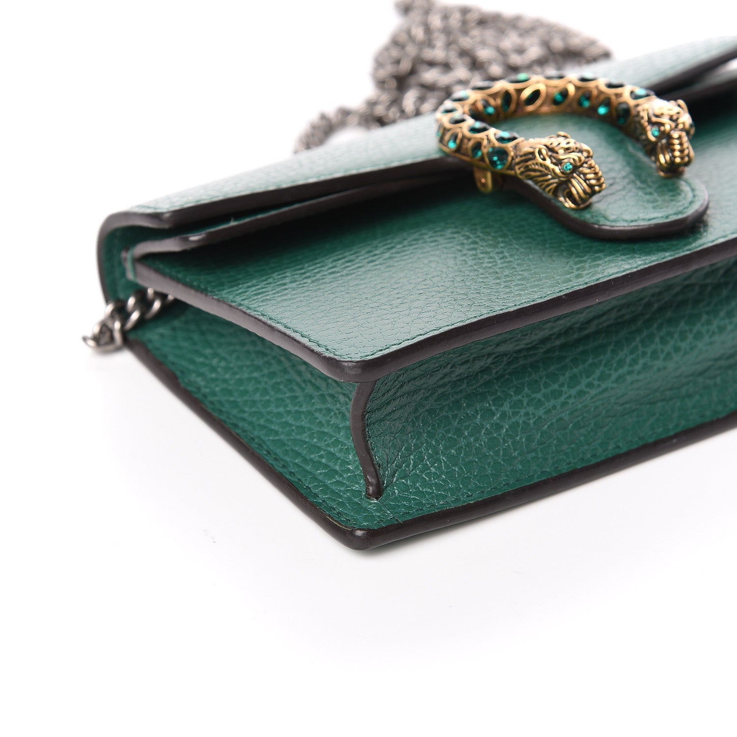 Gucci Calfskin Super Mini Dionysus Shoulder Bag Emerald 7 of 9
