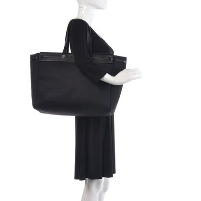 Hermes Toile Vache Hunter Herbag Cabas MM Black 2 of 16
