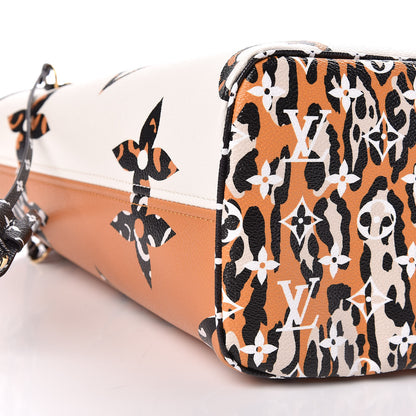 Louis Vuitton Monogram Giant Jungle Neverfull MM Ivory 6 of 10