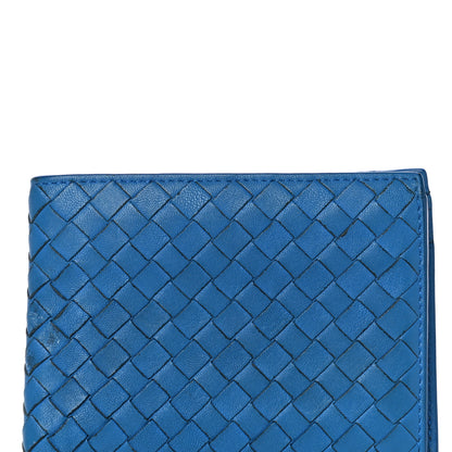 Bottega Veneta Nappa Intrecciato Bi-Fold Wallet Blue 7 of 19