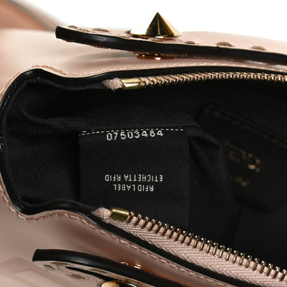 Fendi Vitello King Logo Embossed Mini By The Way Boston Bag Light Rose 8 of 12