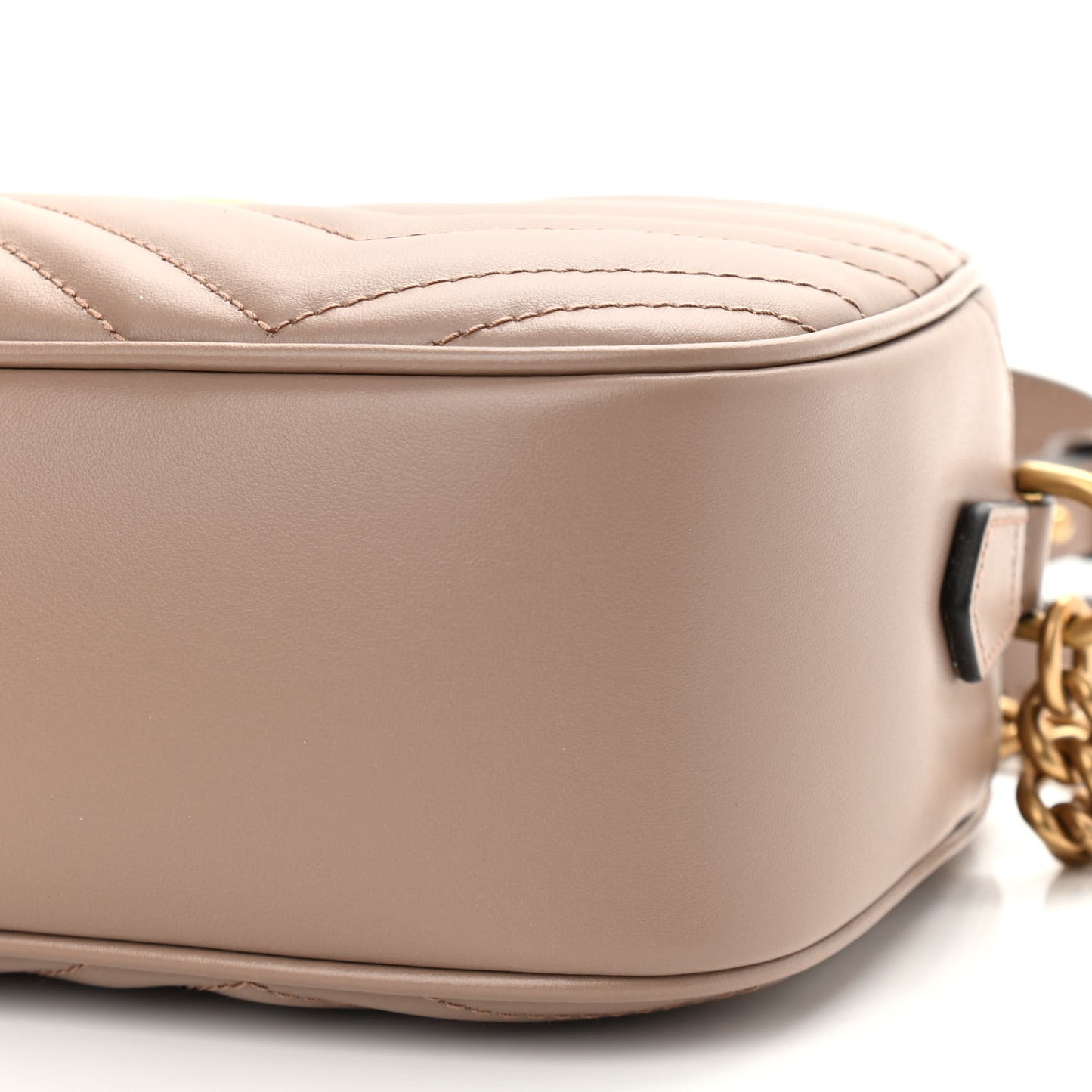 Calfskin Matelasse Small GG Marmont Chain Shoulder Bag Porcelain Rose