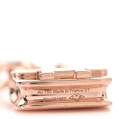 Hermes 18K Rose Gold Diamond Constance Amulette Bracelet ST 5 of 6