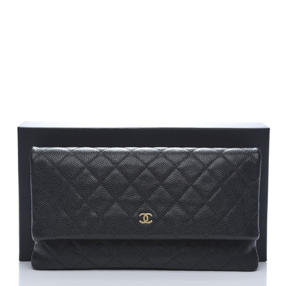 Chanel Caviar Quilted CC Beauty Clutch Black 11 of 11