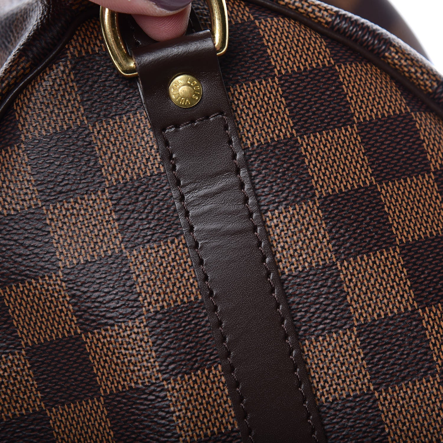 Louis Vuitton Damier Ebene Speedy Bandouliere 30 10 of 12