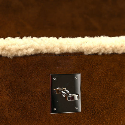Hermes Veau Doblis Mouton Shearling Swift Teddy Kelly 35 Alezan Ebene 6 of 13