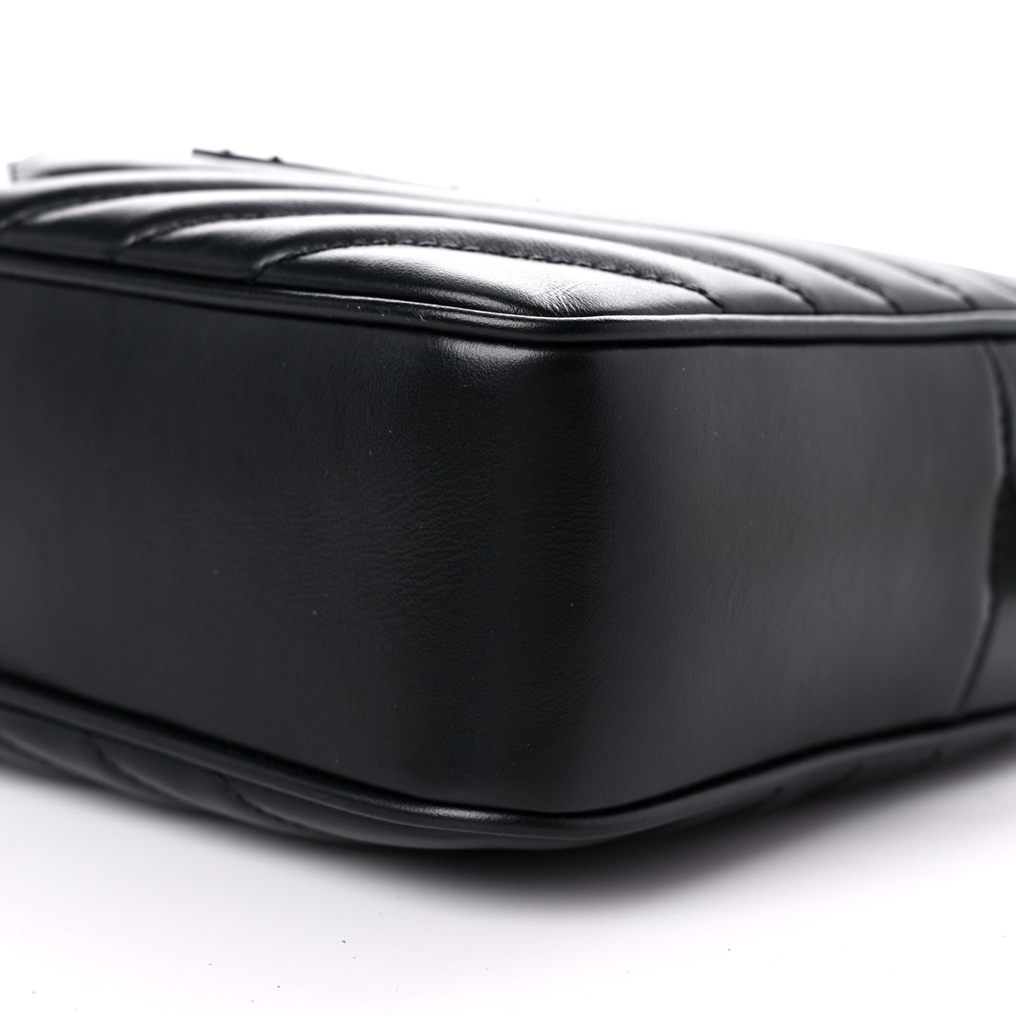 Calfskin Matelasse Monogram Lou Camera Bag Black